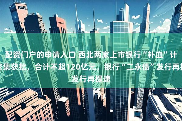 配资门户的申请入口 西北两家上市银行“补血”计划密集获批，合计不超120亿元，银行“二永债”发行再提速